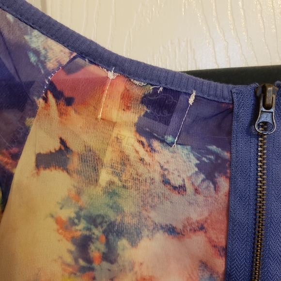 Watercolor Sheer Blouse - Picture 5 of 5